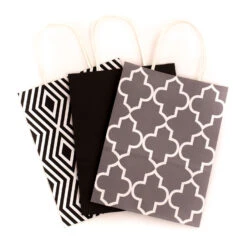 Hallmark 10.7" 12-Pack Assorted Kraft Paper Gift Bags -Hallmark Shop 10.7 Prints and Solids 12Pack Assorted Gift Bags 5EGB6051 07