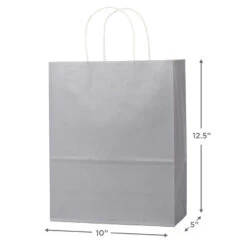 Hallmark 12.5" 12-Pack Assorted Kraft Paper Gift Bags -Hallmark Shop 12.5 Prints and Solids 12Pack Assorted Gift Bags 5EGB6049 03