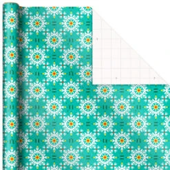 Hallmark Festive And Fun 3-Pack Multicolored Wrapping Paper, 120 Sq. Ft. -Hallmark Shop 3Pack Festive and Fun Holiday Wrapping Paper 5JXW1082 06