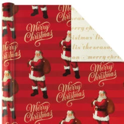 Hallmark Red And Gold 3-Pack Reversible Christmas Wrapping Paper, 120 Sq. Ft. 11 Hallmark Red And Gold 3-Pack Reversible Christmas Wrapping Paper, 120 Sq. Ft. -Hallmark Shop 3Pack Red and Gold Reversible Christmas Wrapping Paper 5JXW1029 04