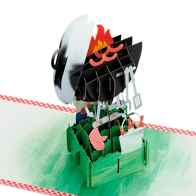 Hallmark BBQ Grill 3D Pop-Up Father's Day Card For Dad 3 Hallmark BBQ Grill 3D Pop-Up Father's Day Card For Dad