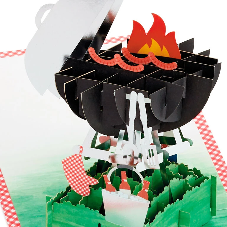 Hallmark BBQ Grill 3D Pop-Up Father's Day Card For Dad 4 Hallmark BBQ Grill 3D Pop-Up Father's Day Card For Dad - Image 2