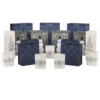 Hallmark Bulk Blue And Gray 18-Pack Holiday Gift Bags, Assorted Sizes And Designs -Hallmark Shop Blue and Gray Holiday Gift Bags Bulk Pack 5XGB1425 01
