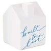 Hallmark Built To Last Ceramic House Figurine, 4" -Hallmark Shop Built to Last Ceramic House Sculpture 1ERL1182 01