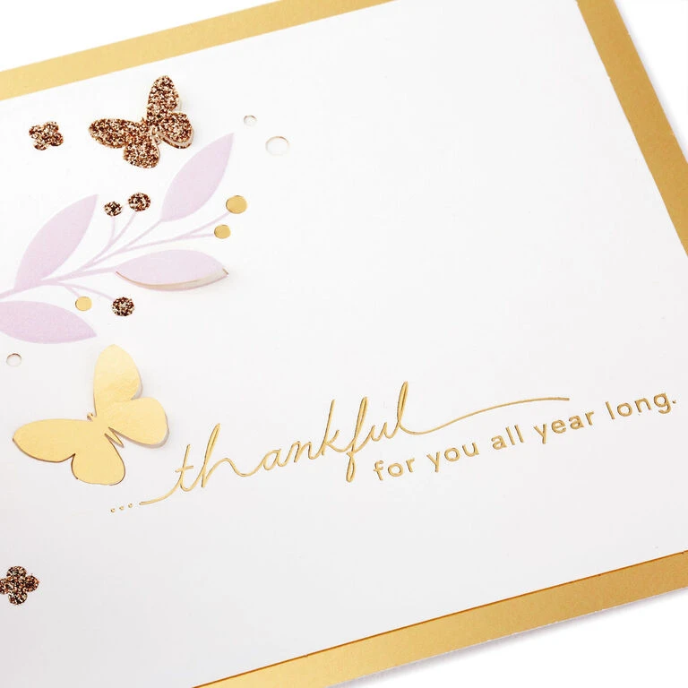 Hallmark Butterfly Bouquet Thankful For You 3D Pop-Up Thinking Of You Card 4 Hallmark Butterfly Bouquet Thankful For You 3D Pop-Up Thinking Of You Card - Image 3