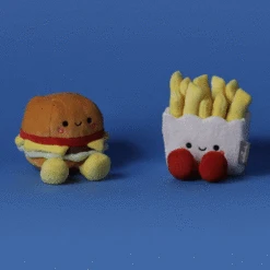 Hallmark Better Together Burger And Fries Magnetic Plush, 5" -Hallmark Shop Cheeseburger and French Fries Magnetic Plush 1KID1643 02