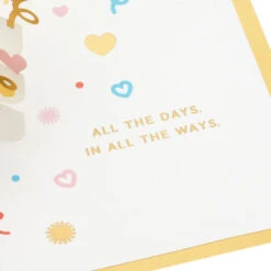 Hallmark Love You Always 3D Pop-Up Love Card -Hallmark Shop Colorful Hearts 3D PopUp Love Card 1299LAD2904 03