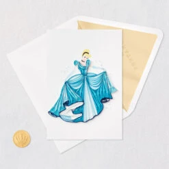 Hallmark Disney Princess Cinderella You Sparkle Quilled Paper Handmade Card -Hallmark Shop Disney Cinderella Quilled Paper Handmade Card for Her 1299LAD2856 05