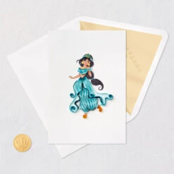 Hallmark Disney Princess Jasmine Magical Day Quilled Paper Handmade Card 14 Hallmark Disney Princess Jasmine Magical Day Quilled Paper Handmade Card -Hallmark Shop Disney Jasmine Quilled Paper Handmade Card for Her 1299LAD2857 05