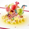 Hallmark Here's To You Cocktail Toast 3D Pop-Up Card -Hallmark Shop Fruit Cocktail Drinks Celebration 3D PopUp Card for Her 1299LAD2897 01