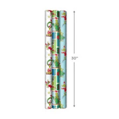 Hallmark Dr. Seuss™ Grinch 3-Pack Christmas Wrapping Paper Assortment, 105 Sq. Ft. 12 Hallmark Dr. Seuss™ Grinch 3-Pack Christmas Wrapping Paper Assortment, 105 Sq. Ft. -Hallmark Shop Grinch 3Pack Christmas Wrapping Paper 5JXW1211 04