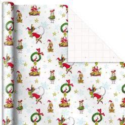 Hallmark Dr. Seuss™ Grinch 3-Pack Christmas Wrapping Paper Assortment, 105 Sq. Ft. 13 Hallmark Dr. Seuss™ Grinch 3-Pack Christmas Wrapping Paper Assortment, 105 Sq. Ft. -Hallmark Shop Grinch 3Pack Christmas Wrapping Paper 5JXW1211 05