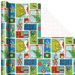 Hallmark Dr. Seuss™ Grinch 3-Pack Christmas Wrapping Paper Assortment, 105 Sq. Ft. 14 Hallmark Dr. Seuss™ Grinch 3-Pack Christmas Wrapping Paper Assortment, 105 Sq. Ft. -Hallmark Shop Grinch 3Pack Christmas Wrapping Paper 5JXW1211 06