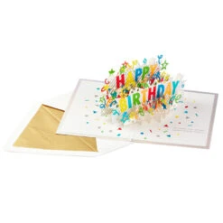 Hallmark Happy Birthday Cake 3D Pop-Up Birthday Card -Hallmark Shop Happy Birthday Cake 3D PopUp Birthday Card 1299LAD8650 02