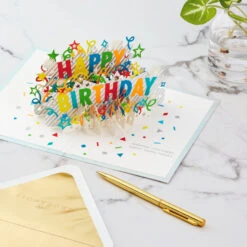 Hallmark Happy Birthday Cake 3D Pop-Up Birthday Card -Hallmark Shop Happy Birthday Cake 3D PopUp Birthday Card 1299LAD8650 06