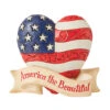 Enesco Jim Shore America The Beautiful Mini Heart Figurine, 3.3" -Hallmark Shop Jim Shore America the Beautiful Mini Heart Figurine 6010559 01