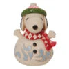 Enesco Jim Shore Peanuts Mini Snoopy Snowman Figurine, 3.5" -Hallmark Shop Jim Shore Peanuts Mini Snoopy Snowman Figurine 6010326 01