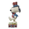 Enesco Jim Shore Peanuts Patriotic Snoopy Marching Figurine, 5.25" -Hallmark Shop Jim Shore Peanuts Patriotic Snoopy Marching Figurine 6011949 01