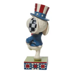 Enesco Jim Shore Peanuts Patriotic Snoopy Marching Figurine, 5.25" -Hallmark Shop Jim Shore Peanuts Patriotic Snoopy Marching Figurine 6011949 02