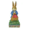 Enesco Jim Shore Peter Rabbit With Basket Of Strawberries Figurine, 6.2" -Hallmark Shop Jim Shore Peter Rabbit With Basket Figurine 6012489 01