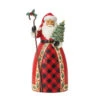 Enesco Jim Shore Highland Glen Santa With Tree And Staff Figurine, 9.25" -Hallmark Shop Jim Shore Santa Carrying Christmas Tree Figurine 6012864 01
