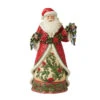 Enesco Jim Shore Santa With Poinsettia Garland Figurine, 12.2" -Hallmark Shop Jim Shore Santa Claus Poinsettia Garland Figurine 6012898 01