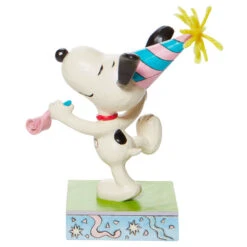 Enesco Jim Shore Peanuts Snoopy Birthday Dance Figurine, 5.25" -Hallmark Shop Jim Shore Snoopy Birthday Party Figurine 6010116 02