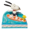 Enesco Jim Shore Peanuts Snoopy & Woodstock Surfing Figurine, 5.5" -Hallmark Shop Jim Shore Snoopy Woodstock Surfing Figurine 6010114 01