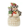 Enesco Jim Shore Mini Snowman With Checkered Hat And Scarf Figurine, 3.54" -Hallmark Shop Jim Shore Snowman Carrying Holiday Presents Figurine 6012958 01