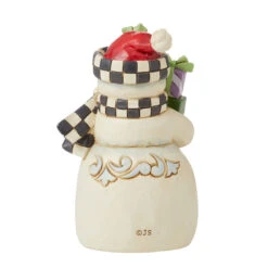 Enesco Jim Shore Mini Snowman With Checkered Hat And Scarf Figurine, 3.54" -Hallmark Shop Jim Shore Snowman Carrying Holiday Presents Figurine 6012958 02