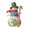 Enesco Jim Shore Snowman With Candy Cane Figurine, 8.7" -Hallmark Shop Jim Shore Snowman With Candy Cane Figurine 6013686 01