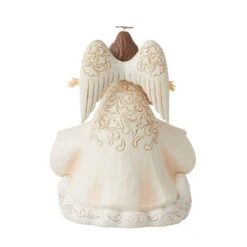 Enesco Jim Shore White Woodland Angel With Cloak Figurine, 9.5" -Hallmark Shop Jim Shore White Woodland Angel With Cloak Figurine 6012678 02