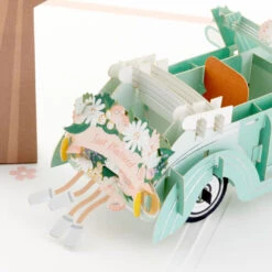 Hallmark Best Wishes For The Road Ahead 3D Pop-Up Wedding Card -Hallmark Shop Just Married Car 3D PopUp Wedding Card 1299LAD2903 05