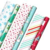 Hallmark Winter Friends 3-Pack Reversible Kids Christmas Wrapping Paper Assortment, 120 Sq. Ft. 2 Hallmark Winter Friends 3-Pack Reversible Kids Christmas Wrapping Paper Assortment, 120 Sq. Ft. -Hallmark Shop Kids Reversible Christmas Gift Wrap Assortment 5JXW1073 01