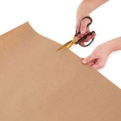 Hallmark Kraft Assorted 4-Pack Christmas Wrapping Paper, 88 Sq. Ft. -Hallmark Shop Kraft Christmas Wrapping Paper for Kids JXW1085 07