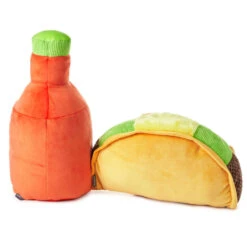 Hallmark Large Better Together Taco And Hot Sauce Magnetic Plush, 16" -Hallmark Shop Large Better Together Taco and Hot Sauce Magnetic Plush 1KID1608 02