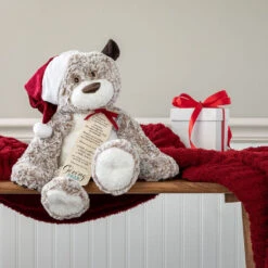 Large Giving Bear In Santa Hat Stuffed Animal, 16" -Hallmark Shop Large Giving Bear in Santa Hat Stuffed Animal 5004770063 03