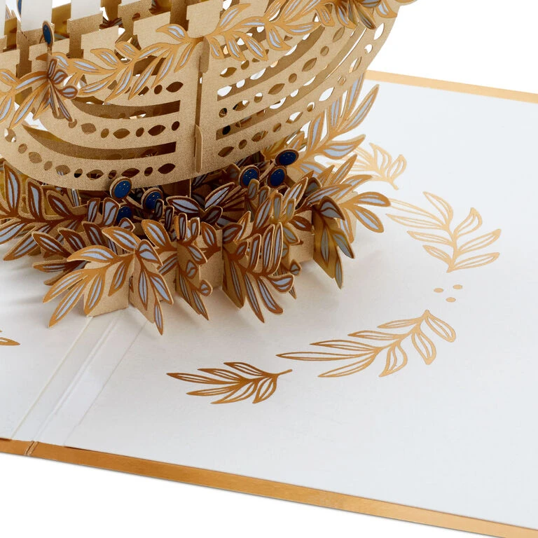 Hallmark Season Full Of Light 3D Pop-Up Hanukkah Card 6 Hallmark Season Full Of Light 3D Pop-Up Hanukkah Card - Image 4