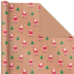 Hallmark Merry Kraft Prints 3-Pack Christmas Wrapping Paper, 90 Sq. Ft. -Hallmark Shop Merry Kraft Prints 3Pack Christmas Wrapping Paper 5JXW1050 05