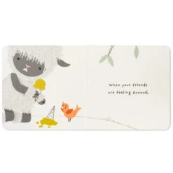 Hallmark MopTops Highland Sheep Stuffed Animal With You Are Kind Board Book -Hallmark Shop MopTops Plush Sheep Stuffed Animal Board Book 1KID1535 06