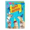 Hallmark 16" Party Cats And Dogs Jumbo Birthday Card From All -Hallmark Shop Party Cats Dogs Birthday Card From Us 1299CBG3004 01