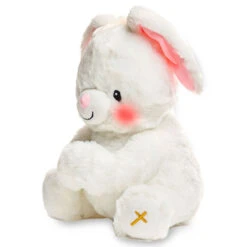 Paws For Prayer Bunny Stuffed Animal With Music And Light, 10" H 7 Paws For Prayer Bunny Stuffed Animal With Music And Light, 10" H -Hallmark Shop Paws for Prayer Bunny Plush With Music and Light CB86751 03