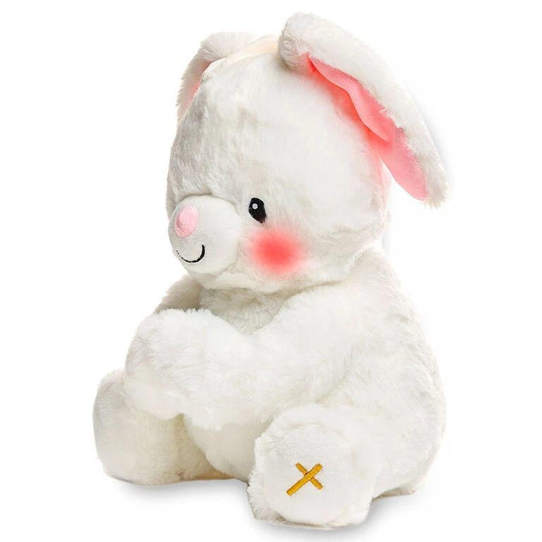 Paws For Prayer Bunny Stuffed Animal With Music And Light, 10" H 5 Paws For Prayer Bunny Stuffed Animal With Music And Light, 10" H - Image 3