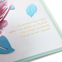 Hallmark The Special Place You Will Always Hold In My Heart Love Card -Hallmark Shop Pink Lotus Flower 3D PopUp Love Card for Her 1299LAD2887 04