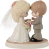 Precious Moments With This Ring, I Thee Wed Figurine, 5.5" -Hallmark Shop Precious Moments Bride and Groom With Rings Figurine 222009 01