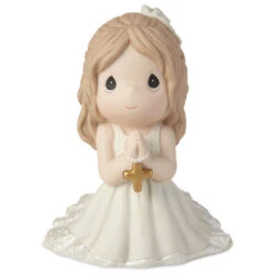 Precious Moments First Communion Kneeling Girl Mini Figurine, 4" -Hallmark Shop Precious Moments First Communion Girl Figurine 202017 02