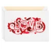 Hallmark With All My Heart Quilled Paper Handmade Love Card -Hallmark Shop Red Letters Quilled Paper Handmade Romantic Love Card 1299LAD2811 01