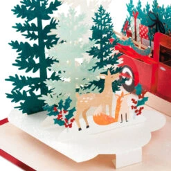 Hallmark Joy To You 3D Pop-Up Christmas Card 15 Hallmark Joy To You 3D Pop-Up Christmas Card -Hallmark Shop Red Truck 3D PopUp Christmas Card 1299IXC7122 04