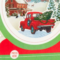Hallmark Red Truck Snow Globe Musical 3D Pop-Up Christmas Card With Motion 15 Hallmark Red Truck Snow Globe Musical 3D Pop-Up Christmas Card With Motion -Hallmark Shop Red Truck Snowglobe 3D PopUp Music Motion Christmas Card 1299XOD9992 05