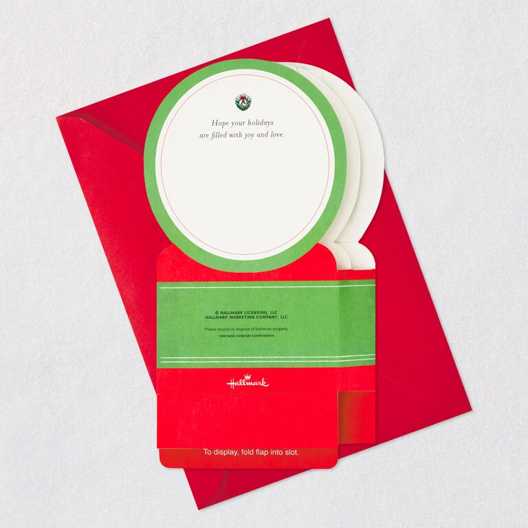 Hallmark Red Truck Snow Globe Musical 3D Pop-Up Christmas Card With Motion 10 Hallmark Red Truck Snow Globe Musical 3D Pop-Up Christmas Card With Motion - Image 8